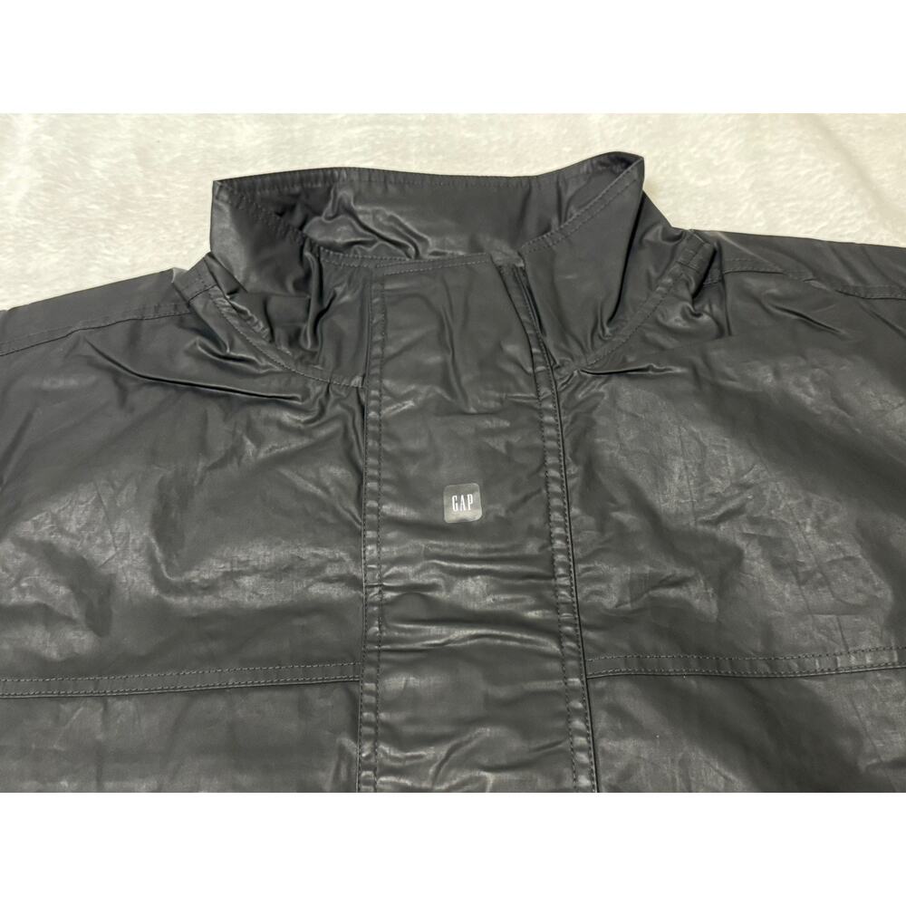 Yeezy Gap Engineered By Balenciaga Coated Cotton Light Parka Black Size Medium